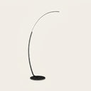 Crescent Arc Floor Lamp in black, square hero shot