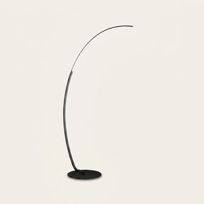 Crescent Arc Floor Lamp in black, square hero shot