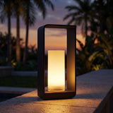 Meadow Solar Lawn Light — dusk patio
