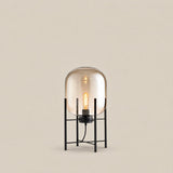 Nimbus Glass Floor Lamp — 75cm, Amber