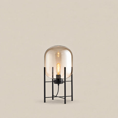 Nimbus Glass Floor Lamp — 75cm, Amber