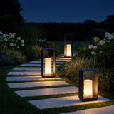 Meadow Solar Lawn Light — lining a garden path at night