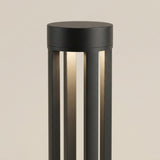 Tamsin Cylinder Bollard Light — cap and slot detail