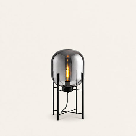 Nimbus Glass Floor Lamp — 75cm, Smoke Gray