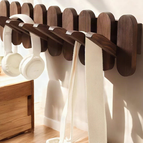 Aspen Slat Coat Rack — hallway walnut