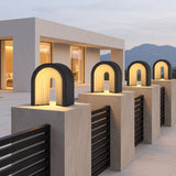 Arcadia Arch Accent Light — villa fence line