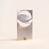Horizon Disc Table Lamp — Metallic lit