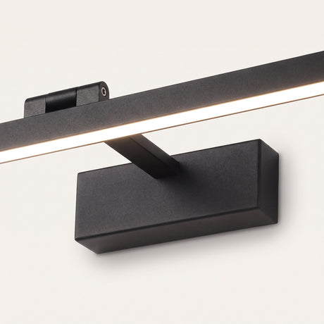 Pivot Vanity Light Bar close-up of the pivot hinge and wall plate