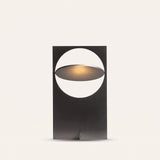 Horizon Disc Table Lamp — Gun Black lit