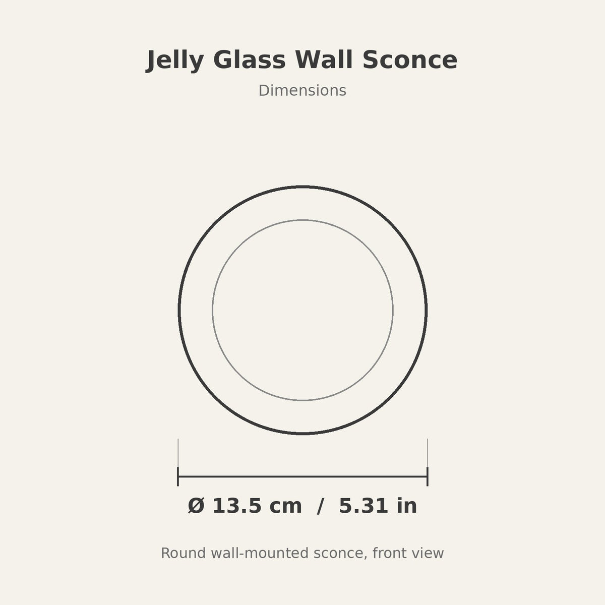 Jelly Wall Sconce — dimensions diagram