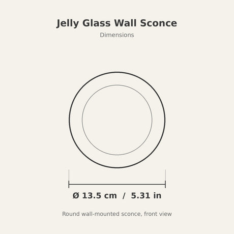 Jelly Wall Sconce — dimensions diagram