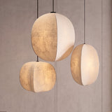 Kumo Linen Pendant — living room lifestyle