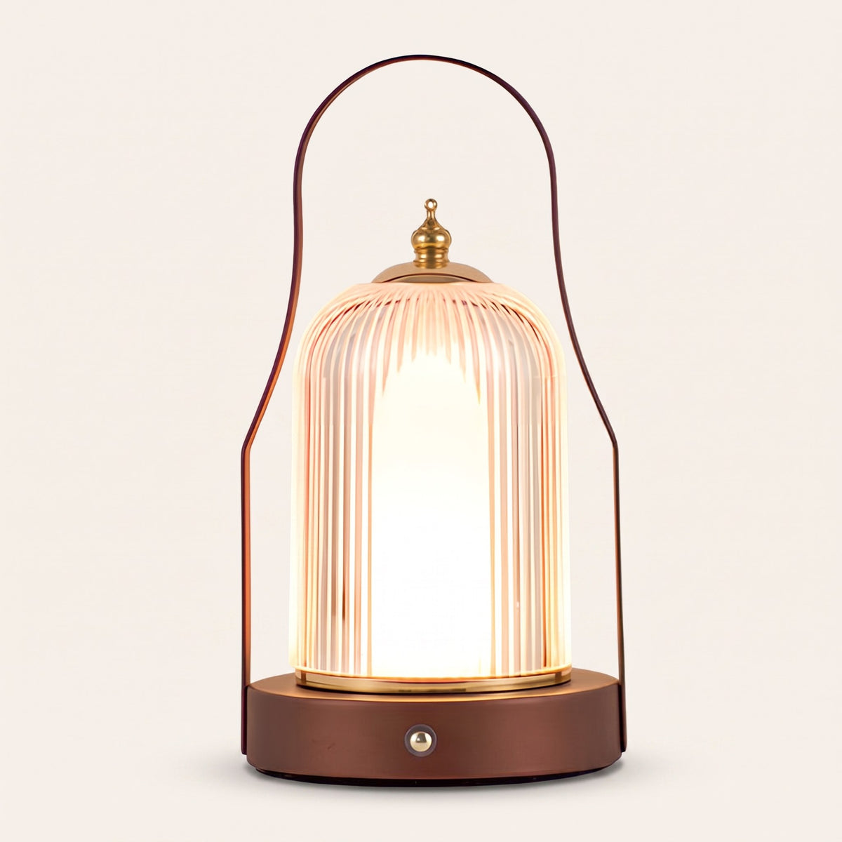 Ember Brass Lantern Lamp — Birdcage hero, alternate angle