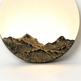 Horizon Wall Sconce — ridge detail, Bronze Ridge