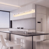 Lustra Marble Linear Pendant — white kitchen lifestyle