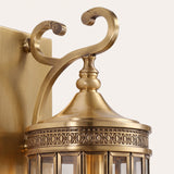 Corbel Wall Lantern — close-up of the scrollwork bracket and decorative band