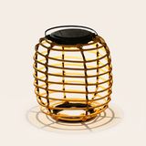 Woven Solar Lantern — Sparse Rattan hero