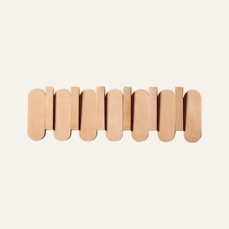Aspen Slat Coat Rack — Beech 43.5 cm