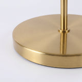 Trio Globe Floor Lamp — detail of gold base