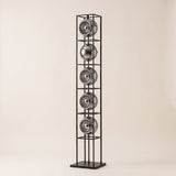Orbit Bauhaus Floor Lamp — Black hero, studio