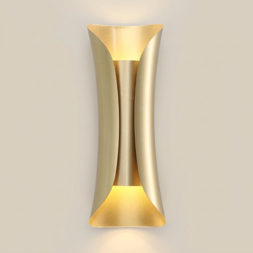 Gilt Leaf Wall Sconce — Gold