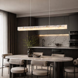 Lustra Marble Linear Pendant — modern dining lifestyle