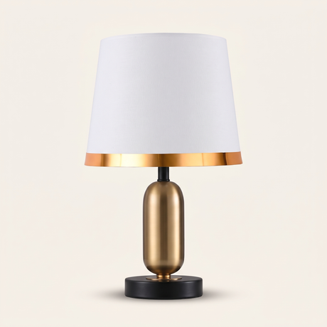 Vesper Iron Table Lamp — Cylindrical White hero