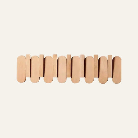 Aspen Slat Coat Rack — Beech 50 cm