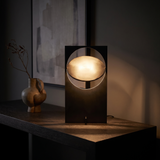 Horizon Disc Table Lamp — console lifestyle