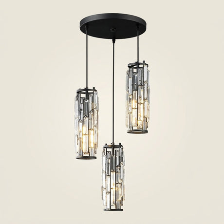 Prism Mini Pendant — Black 3-Light cluster studio
