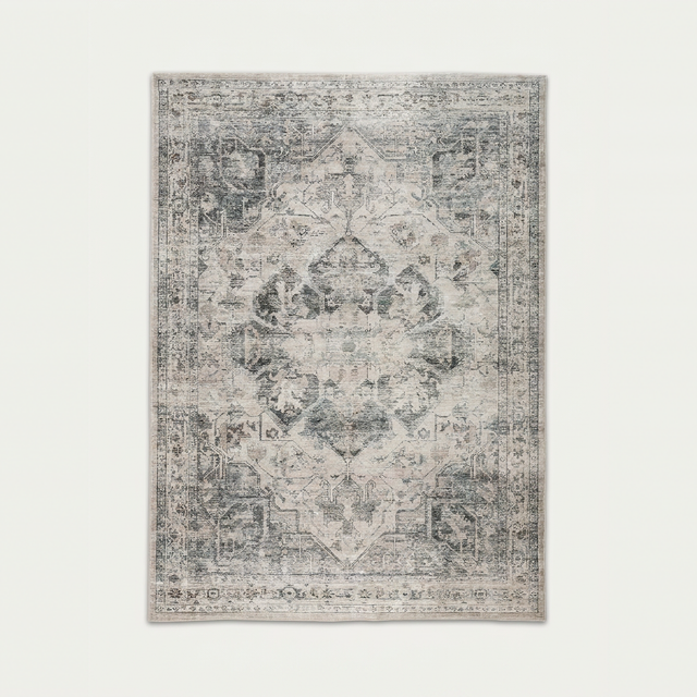 Brio vintage pattern washable rug - hero