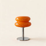 Amara Chrome & Glass Table Lamp — Orange hero