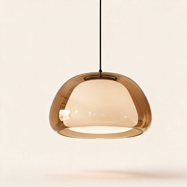 Amber Glass Pendant Light — Bright Amber main