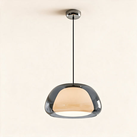 Amber Glass Pendant Light — Smoky Gray main