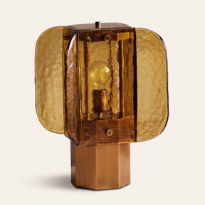 Amber Glass Table Lamp — hero