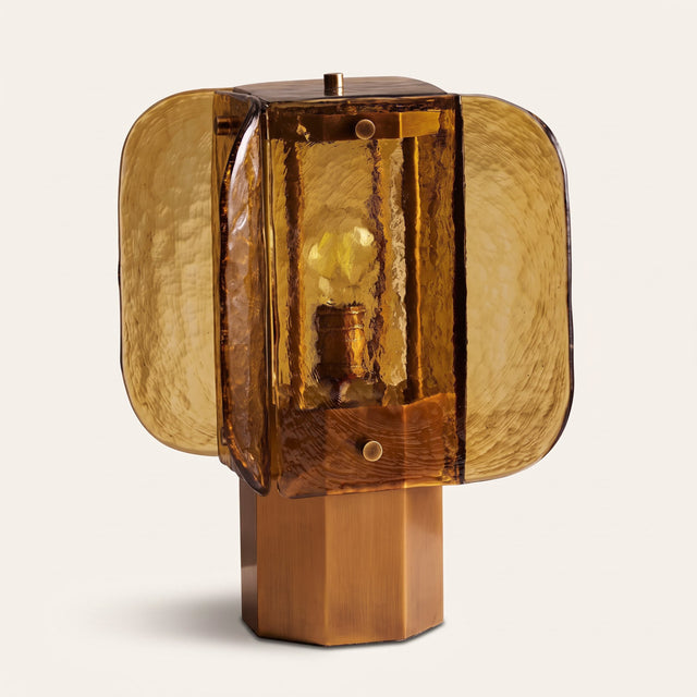 Amber Glass Table Lamp — hero
