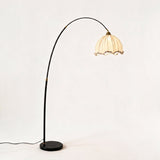 Arden Arc Floor Lamp — Black & White hero
