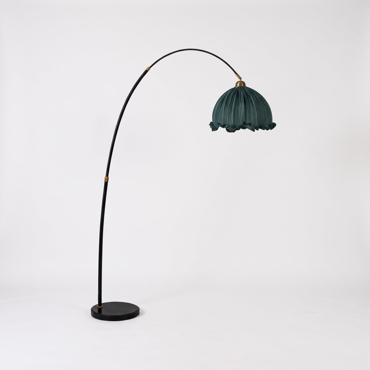 Arden Arc Floor Lamp — Black & Blue hero