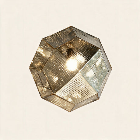 Aurora Geometric Pendant Light — Silver hero