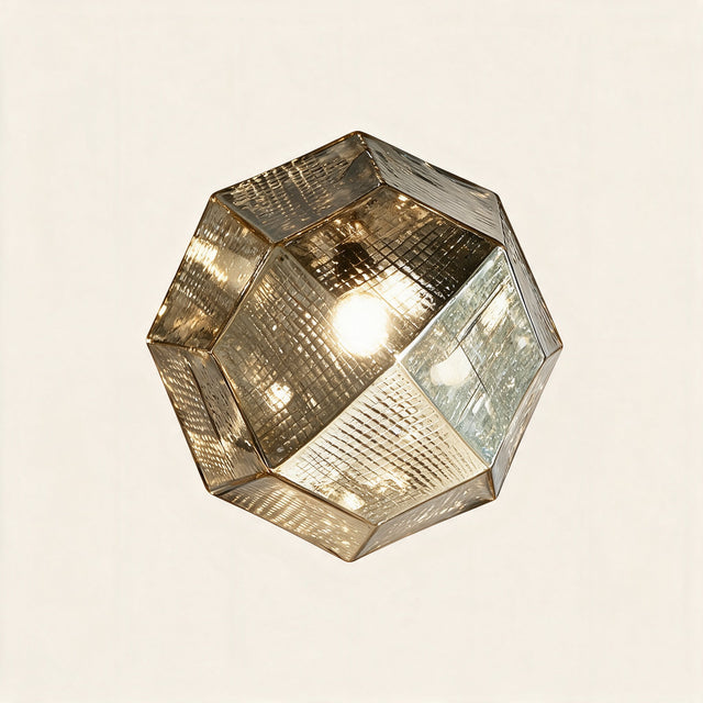 Aurora Geometric Pendant Light — Silver hero