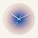 Aurora Gradient Wall Clock - Purple with line markers