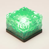 Glacier Solar Paver Light — Green Light hero
