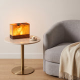 Grove Cube Lamp — rectangle lamp in reading corner