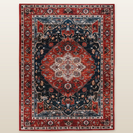 Orivala Oriental Style Area Rug — Style A, flat catalog view
