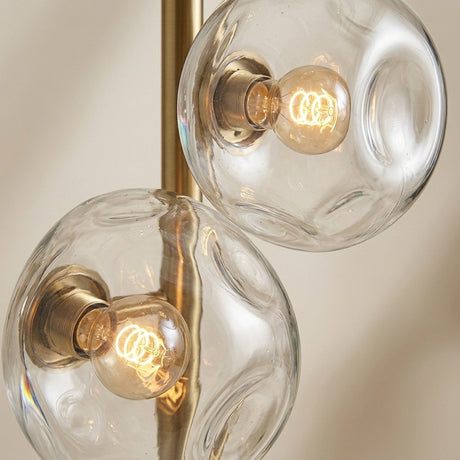 Auralis Glass Floor Lamp — Transparent glass texture detail