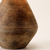 Reggio Ceramic Table Lamp — ribbed texture detail