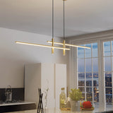 Meridian Strip Pendant — gold with city view