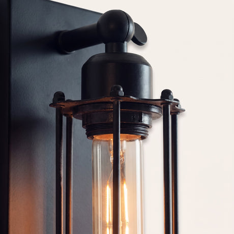 Flute Cage Wall Sconce — cage detail
