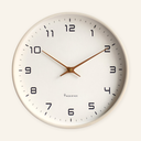 Birchwood Wall Clock - hero product shot (Creme)