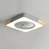 Bladeless Ceiling Fan — Gray square finish